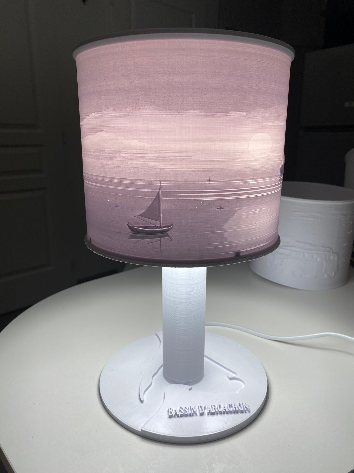 Lampe "Bateau sur le Bassin"