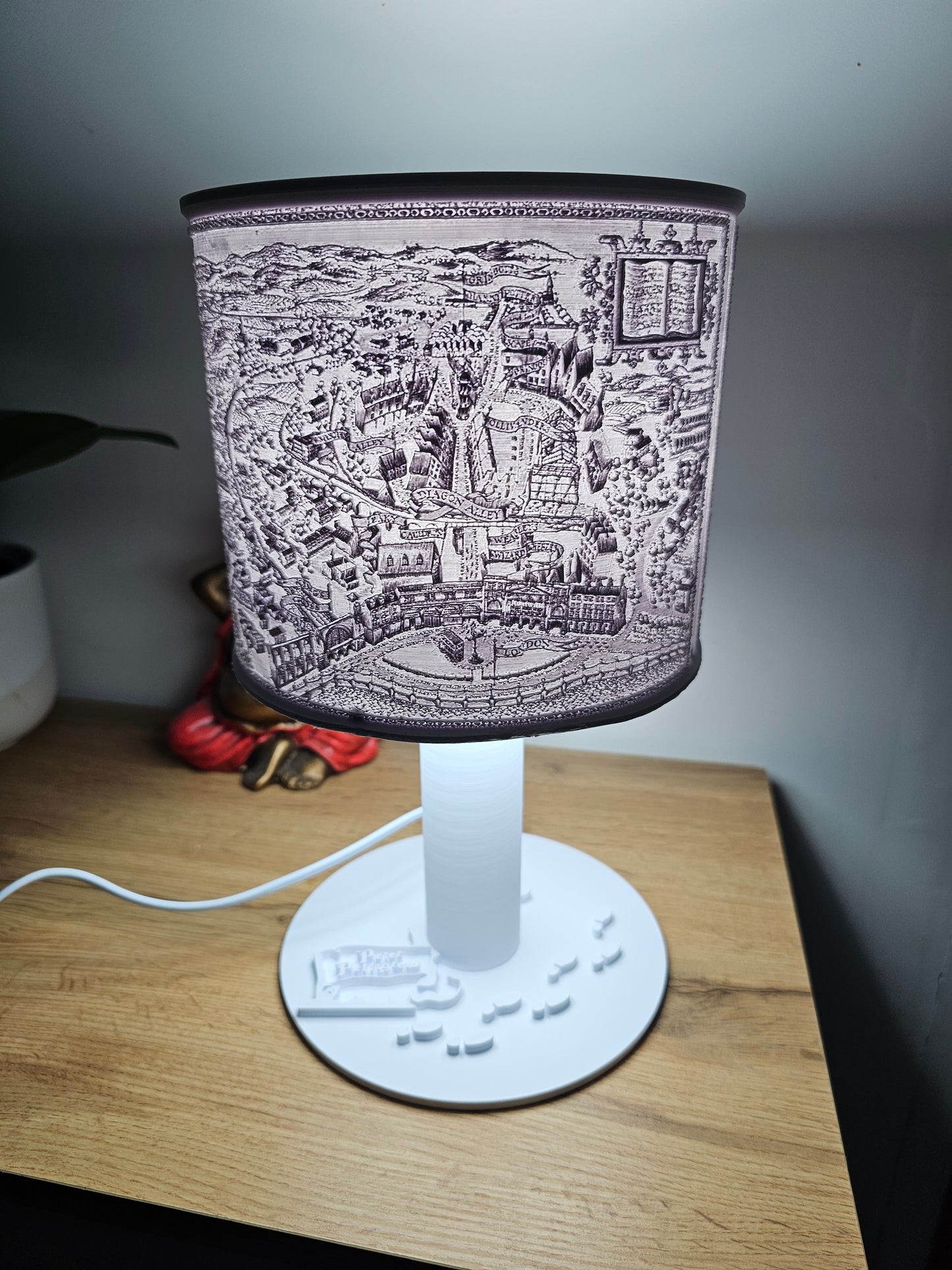 Lampe "Inspiration Carte du Maraudeur Harry Potter"