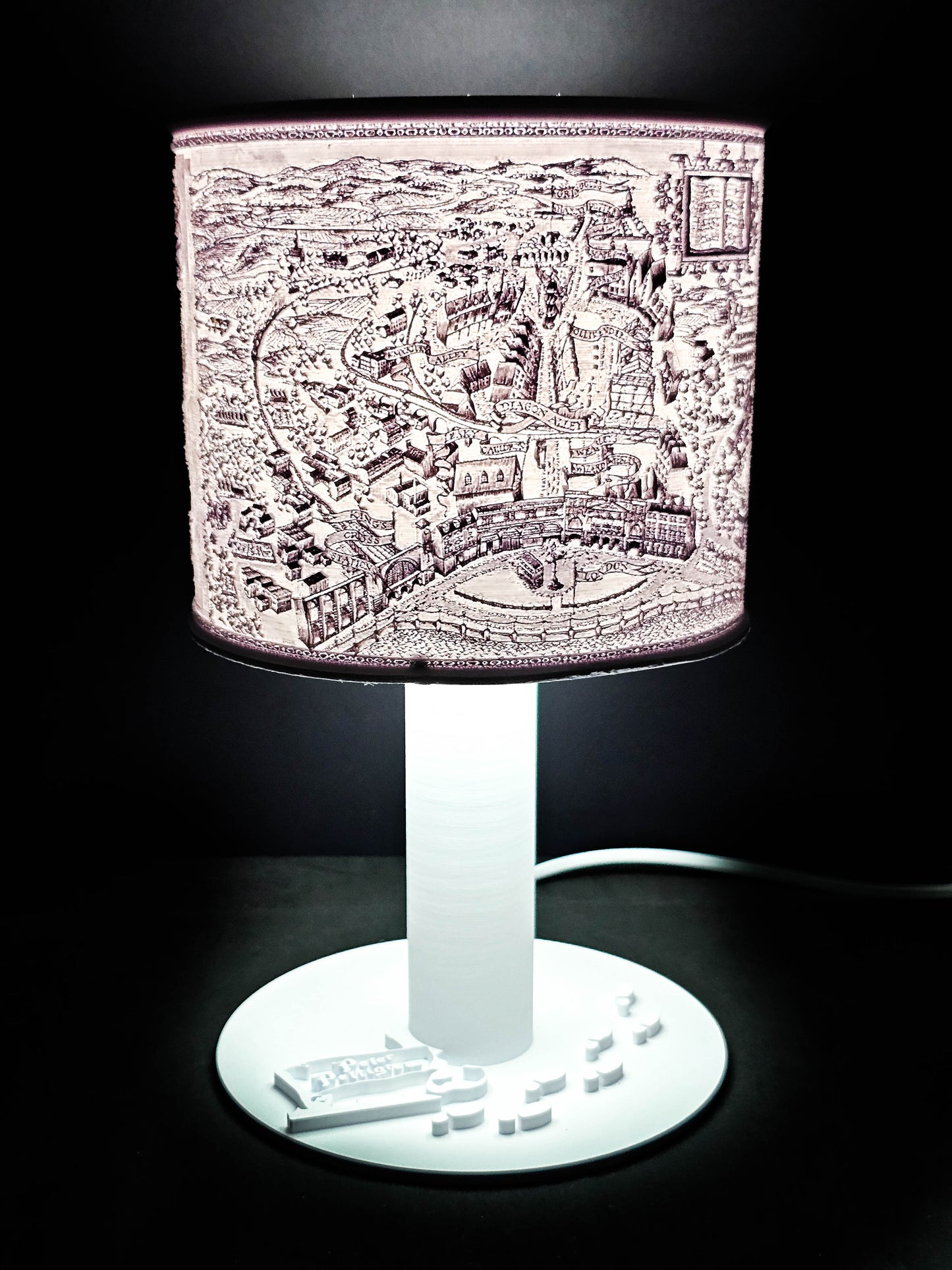 Lampe "Inspiration Carte du Maraudeur Harry Potter"